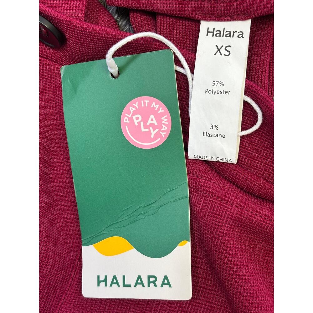 Halara Overalls Womens XS Pink Knit Square Neck Button Strap Jogger One Piece - Picture 3 of 8